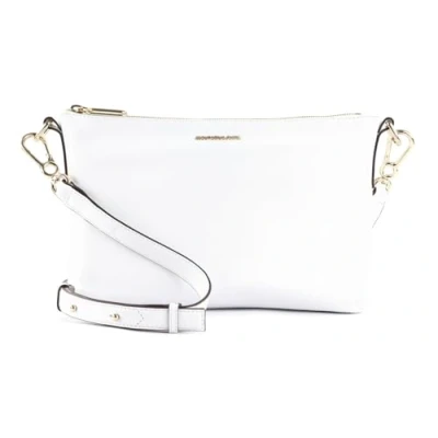 Afbeelding van MANDARINA DUCK Leren Schoudertas Luna Pochette Optical White Wit
