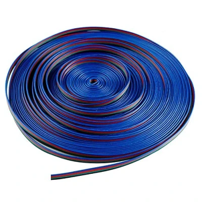 Afbeelding van LitaElek 10 m 22AWG verlengkabel RGB LED strip 4 polig touw ledstrip connector kabel splitter voor SMD 5050 3528 2835 Strips