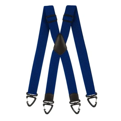 Afbeelding van Olata Robuuste X bretels met kunststof karabijnhaken, 4 cm, Royal Blauw
