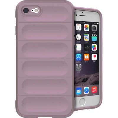 Afbeelding van iMoshion Hoesje Geschikt voor iPhone SE (2022) / (2020) 8 7 Siliconen EasyGrip Backcover Paars