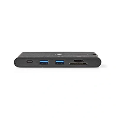 Afbeelding van USB C docking station Nedis (9 poorten, HDMI, VGA, Power Delivery)