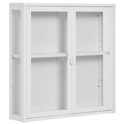Afbeelding van House Nordic Brisbane Wit / Glas Hangend Wandkast