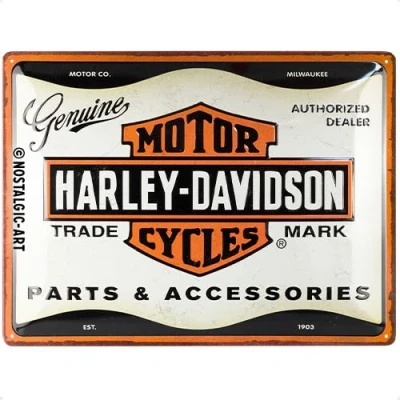 Afbeelding van Wandbord Harley Davidson Parts And Accesories