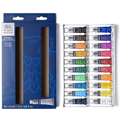 Image de Winsor &amp; Newton Cotman Aquarelle Set Initiation 20 Tubes de 5ml