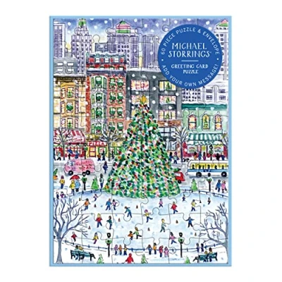 Afbeelding van Michael Storrings Christmas in the City Greeting Card Puzzle