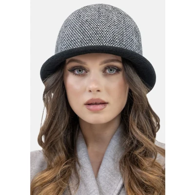 Afbeelding van Vivisence Hoed, Dames, Maat: One Size, Black houndstooth