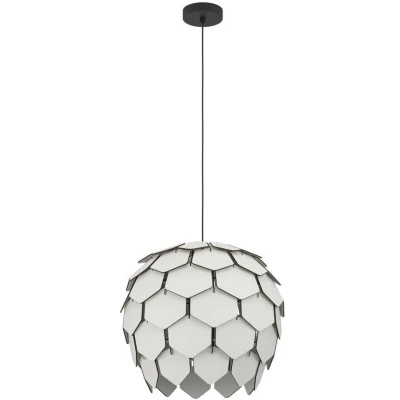 Afbeelding van EGLO Mattanza Hanglamp E27 Ø 49,5 cm Grijs/Zwart Hout/Staal