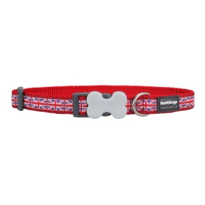 Afbeelding van Hondenhalsband Red Dingo Union Jack 20 32 cm Rood