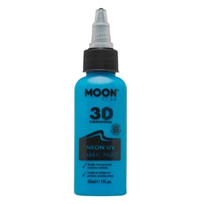 Afbeelding van Moon Glow Kledingverf Neon Uv 30 Ml Blauw