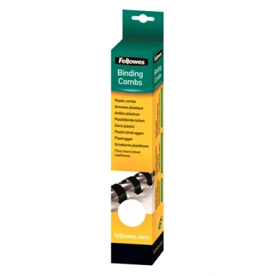 Image de Fellowes 16 mm 21 anneaux A4 (210 x 297 mm) 120 feuilles blanc 25 unités peigne de reliure en plastique pour Galaxy 500, Orion Pulsar+ 300, Quasar+ Star 150, Starlet 2, 2+