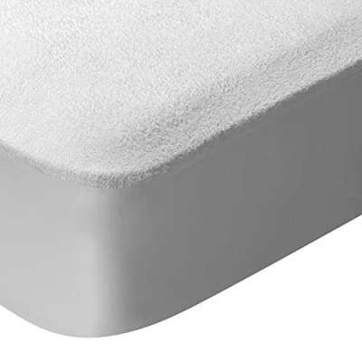 Image de Pikolin home Protèges matelas, en tissu éponge, 100% coton, imperméable et respirant. 180x200 cm Lit double adulte
