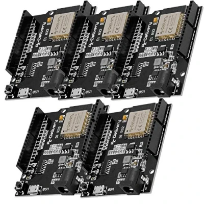 Afbeelding van AZDelivery 5 x D1 R32 ESP32 CH340G Development Board WiFi Bluetooth IoT compatibel met Arduino