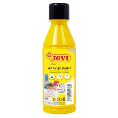 Image de JOVIDECOR School peinture acrylique jaune 250 ml