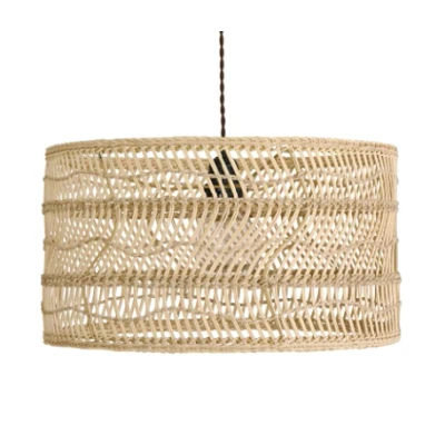 Afbeelding van Rotan / Rieten Hanglamp, Handgemaakt, Naturel, 40 cm
