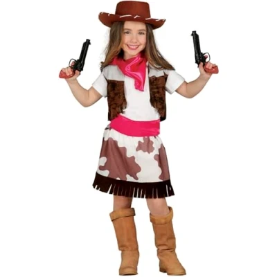 Afbeelding van Fiestas Guirca Kostuum Cowgirl Meisjes Polyester Roze Mt 146 152