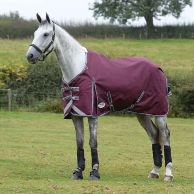 Afbeelding van Weatherbeeta Regendeken Comfitec Plus Dynamic II Standard Neck Lite Maroon/Grijs/Wit 145/195
