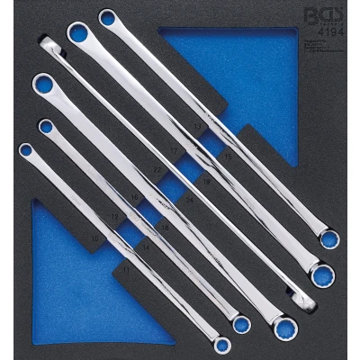 Afbeelding van BGS Ringsleutelset extra lang 10 x 11 22 24 mm 6 delig