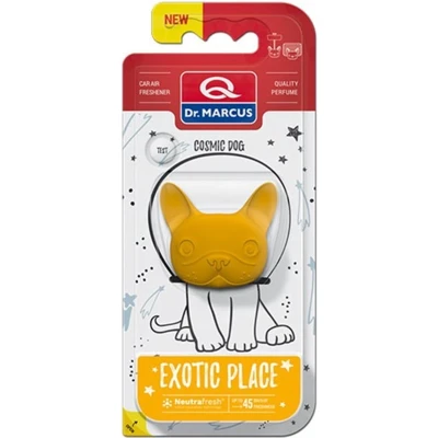 Afbeelding van Dr. Marcus Exotic Place Cosmic Dog autogeurtje met neutrafresh technologie Luchtverfrisser auto Tot 45 dagen geurverspreiding 20 Gram