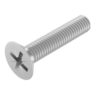 Afbeelding van SECCARO 20 stuks verzonken schroeven M5 x 25 mm roestvrij staal V2A VA A2 DIN 965 Phillips PZ volledige schroefdraad