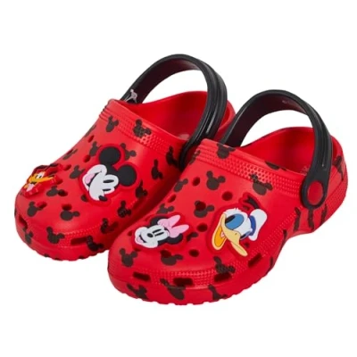 Afbeelding van Disney Mickey Mouse Minnie klompen met bedels voor kinderen, zomersandalen enkelriem, strandschoenen, Meerkleurig