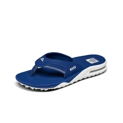 Afbeelding van Reef Heren Slipper model Fanning Pregame Blauw/Wit Maat 43
