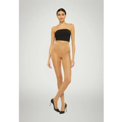 Afbeelding van Wolford dames Satin Touch panty in 20 denier de kleur Donkerbeige, maat: L
