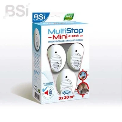 Afbeelding van Multistop Mini Ongedierteverjager (3 pack) Tegen Muizen BSI Muizenverjagers Ongediertewinkel
