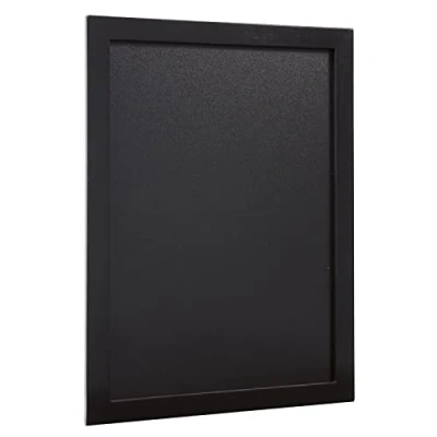 Afbeelding van Wandkrijtbord Securit, Woody, Zwart, 30(b)x40(h)cm, incl 1 krijtstift