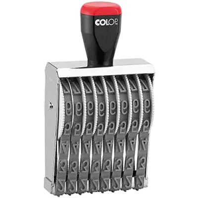 Afbeelding van Cijferband stempel Colop 12008 8 banden cijferhoogte 12 mm