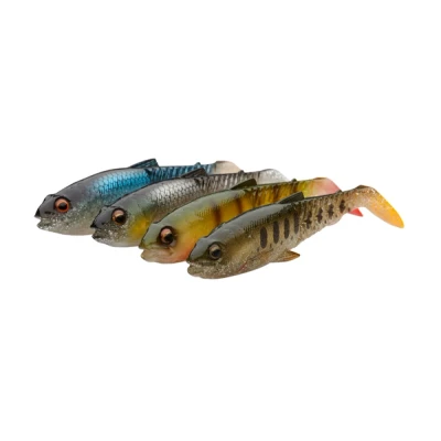 Afbeelding van Savage Gear Craft Cannibal Paddletail Clear Water Mix 10.5cm (12g) (4stuks) Shad