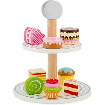 Afbeelding van New Classic Toys Houten Etagère met Cakejes