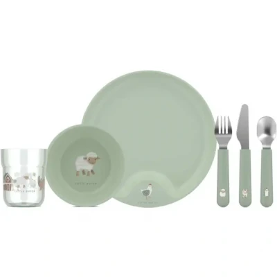 Afbeelding van Mepal Mio Kinderservies set 6 delig Kraamcadeau Little Farm