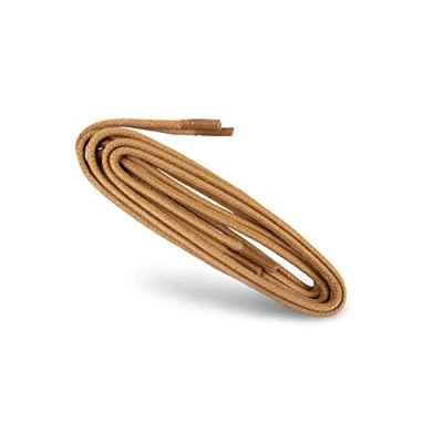 Afbeelding van Ronde veters, duurzaam, 100% katoen, hoge kwaliteit, gemaakt in Europa, 1 paar, kaps, verschillende kleuren en lengtes, 10 Beige