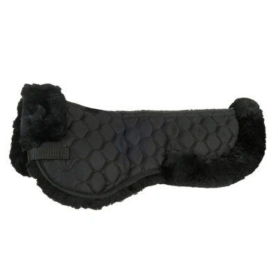 Image de HKM Amortisseur de Selle Peau d&#039;Agneau Noir Poney