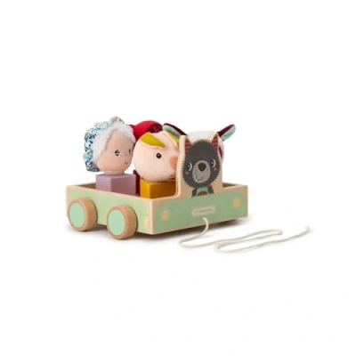 Afbeelding van Lilliputiens Louis picnic trekauto met vormpjes