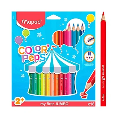 Afbeelding van COLOR&#039;PEPS kleurpotlood EARLY AGE in ophangdoos x 18