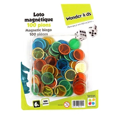 Afbeelding van WONDERKIDS WDK PARTNER A1300729 gezelschapsspellen 100 magnetische lotto speelstenen