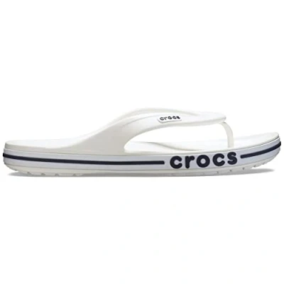 Afbeelding van Crocs Bayaband FLIP Flops Teenslippers, Maat: 48 49, White / navy Kunststof