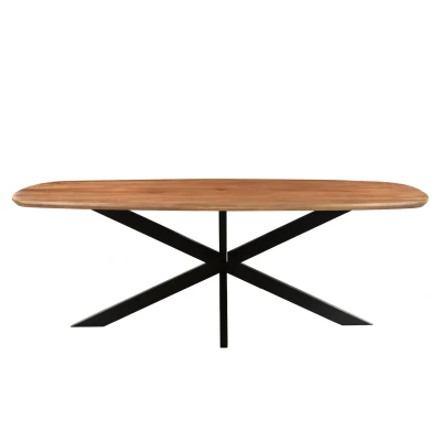 Afbeelding van Jesper deens ovale eettafel 210 cm hout naturel