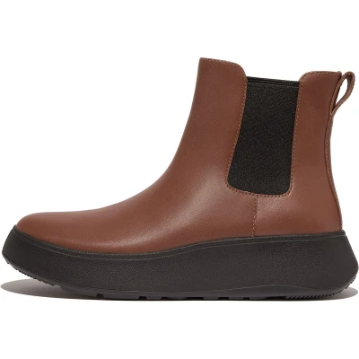 Afbeelding van FitFlop F Mode Leather Flatform Chelsea Boots BRUIN Maat 36