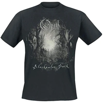 Afbeelding van Opeth Blackwater Park T shirt voor heren, zwart, zwart.