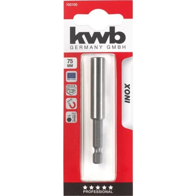Afbeelding van kwb 100100 INOX bithouder RVS huls 1/4