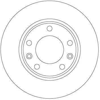 Afbeelding van Remschijf TRW DF6910 terug/volledig/1 stuk