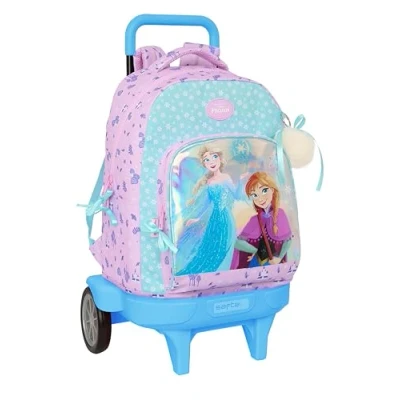 Afbeelding van Schoolrugzak met Wielen Frozen Cool days Paars Hemelsblauw 33 x 45 22 cm