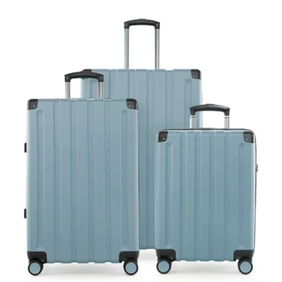 Afbeelding van HAUPTSTADTKOFFER Q Damm Hartschalenkoffer Trolley, TSA, 4 wielen, Zwembad Blauw, kofferset