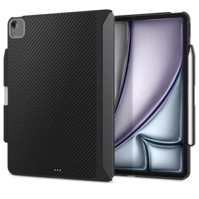 Afbeelding van Spigen Enzo Aramide hoes compatibel met iPad Air 6e generatie 11 inch M2 (2024), 5e (2022), 4e (2020) zwart
