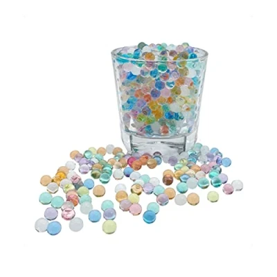Afbeelding van KONFEN waterparels, ca. 20.000 meerkleurig, waterbal, 7 8 mm, decoratie, 100 g, voor decoratieve vaas, hydrogelballen (meerkleurig)