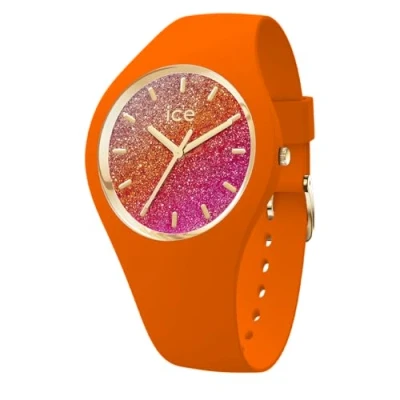 Afbeelding van ICE Watch glitter Orange summer 022574 Horloge Siliconen Oranje Ø 34 mm