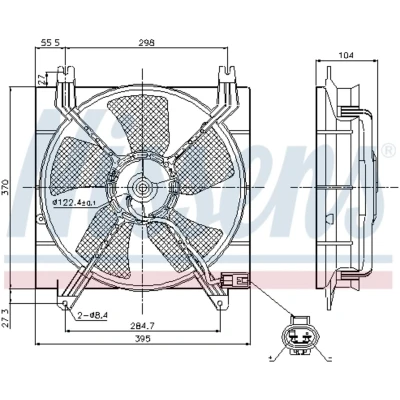 Afbeelding van Nissens Ventilatorwiel motorkoeling 85353