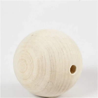Afbeelding van Houten kraal, d: 60 mm, gatgrootte 9 3 stuks, grasboom
